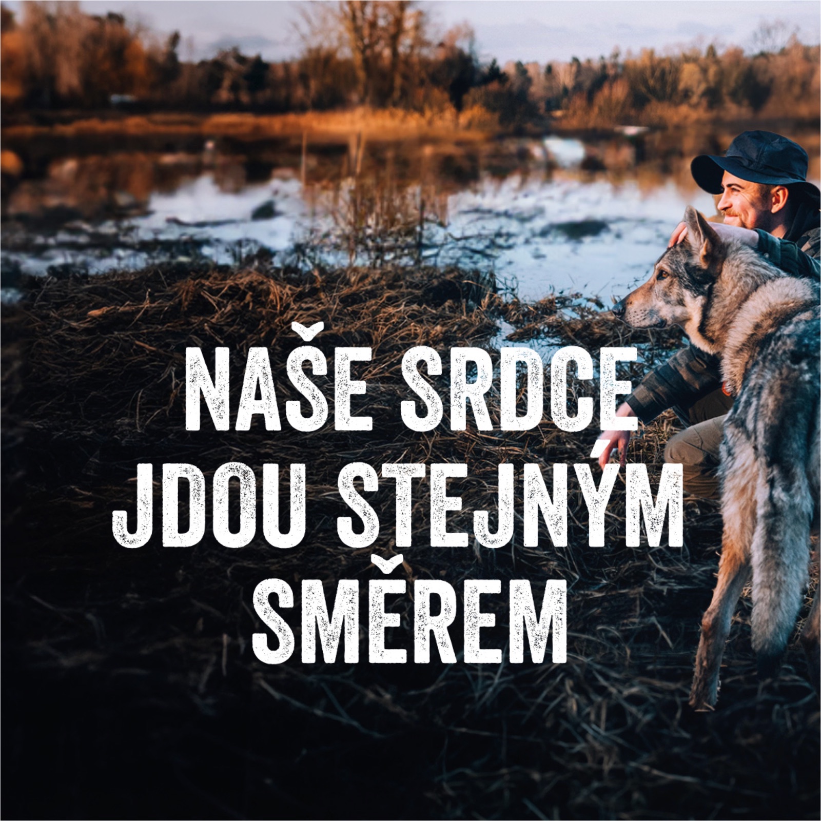 Banner „Naše srdce jdou stejným směrem“