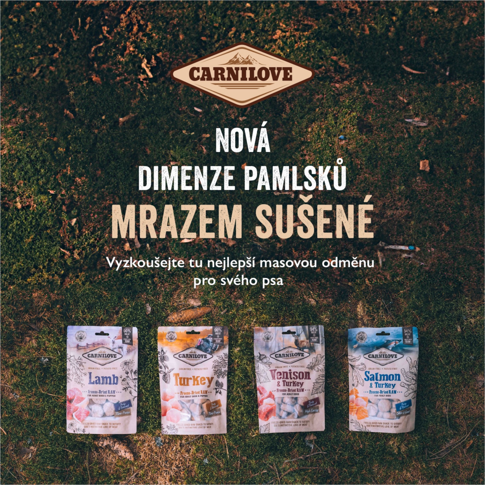 Mrazem sušené pamlsky