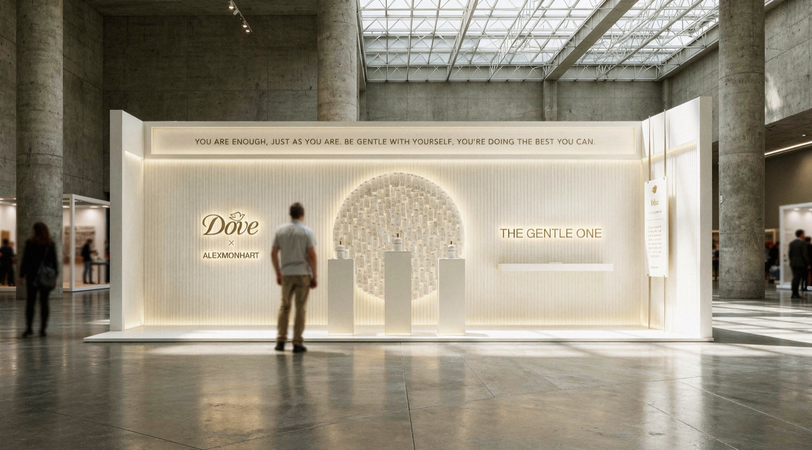 DOVE × ALEXMONHART — expozice „The Gentle One“, Designblok 2026