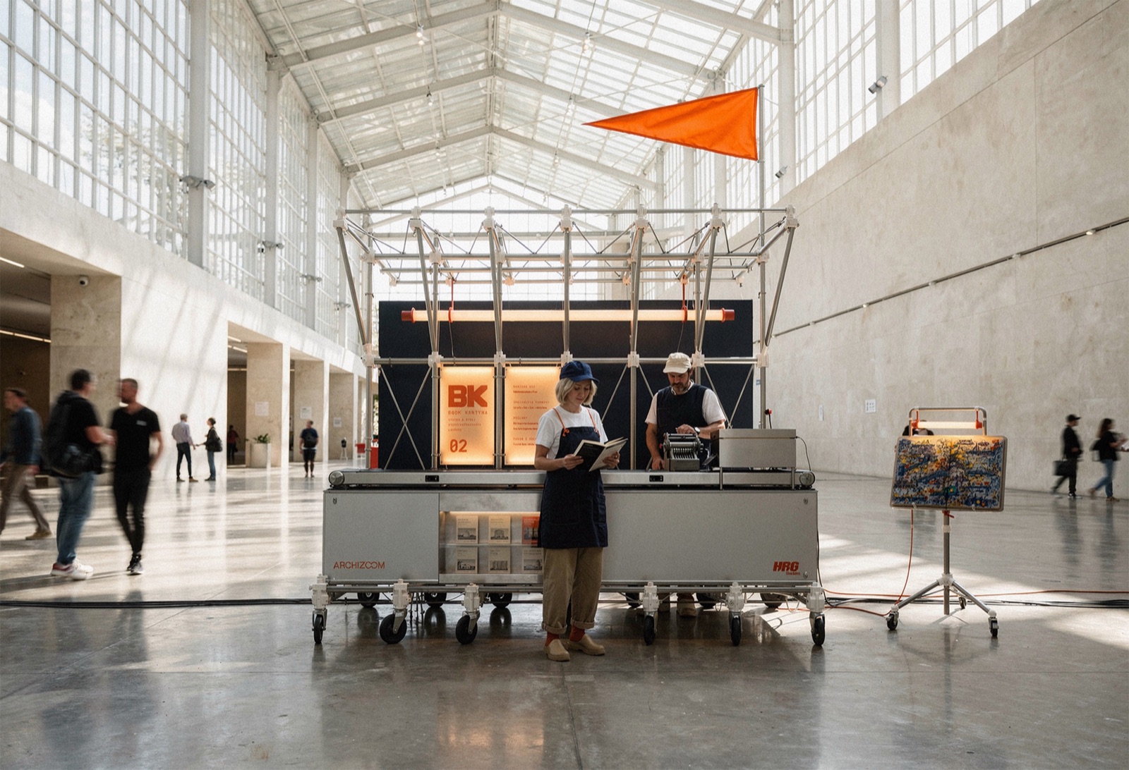 HRG × Archizoom — Book kantýna, Designblok 2026